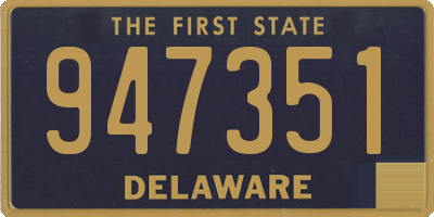 DE license plate 947351