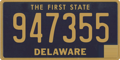 DE license plate 947355