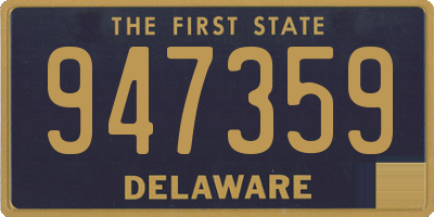 DE license plate 947359