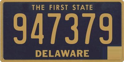 DE license plate 947379