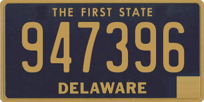 DE license plate 947396