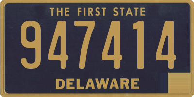 DE license plate 947414