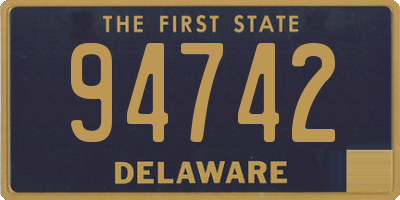 DE license plate 94742