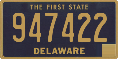 DE license plate 947422