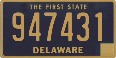 DE license plate 947431