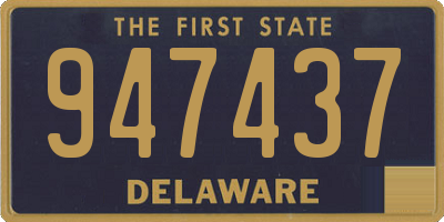 DE license plate 947437