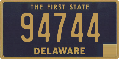 DE license plate 94744