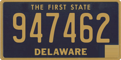 DE license plate 947462