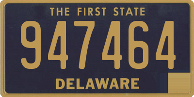 DE license plate 947464