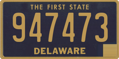 DE license plate 947473