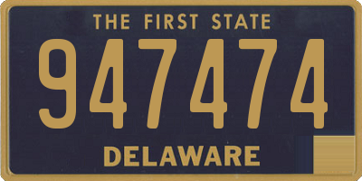 DE license plate 947474