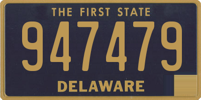 DE license plate 947479