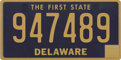 DE license plate 947489