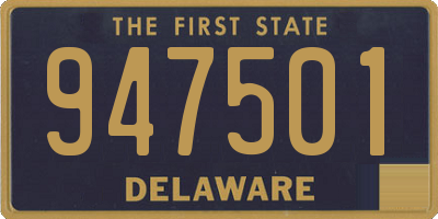 DE license plate 947501