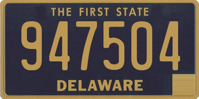 DE license plate 947504