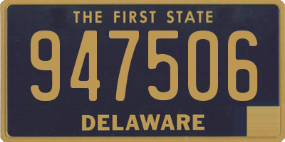 DE license plate 947506