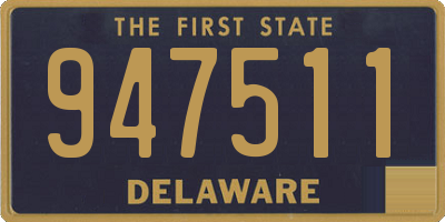 DE license plate 947511
