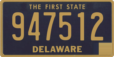 DE license plate 947512