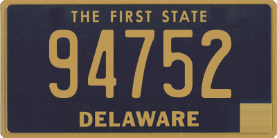DE license plate 94752