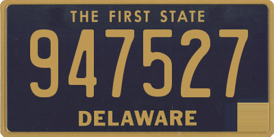 DE license plate 947527