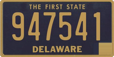DE license plate 947541