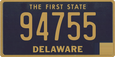 DE license plate 94755