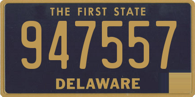 DE license plate 947557