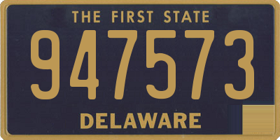 DE license plate 947573