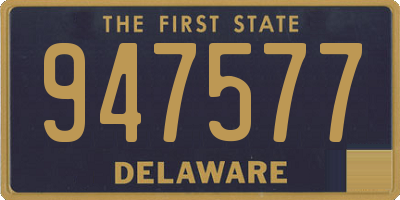 DE license plate 947577