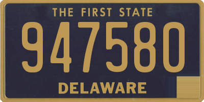 DE license plate 947580