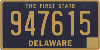 DE license plate 947615