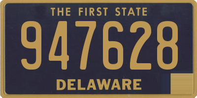 DE license plate 947628