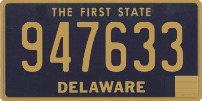 DE license plate 947633