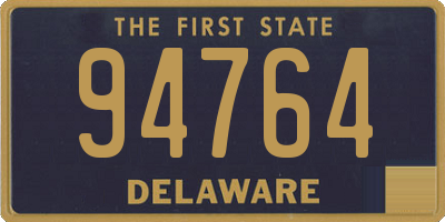 DE license plate 94764