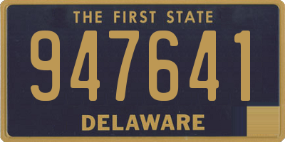 DE license plate 947641