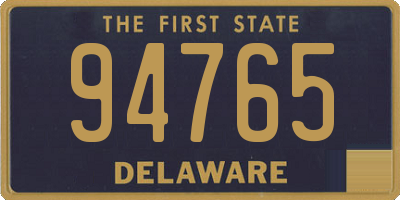 DE license plate 94765