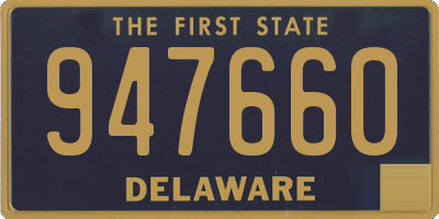 DE license plate 947660
