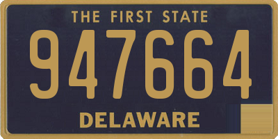 DE license plate 947664