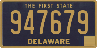 DE license plate 947679