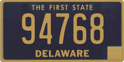 DE license plate 94768