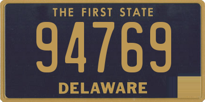 DE license plate 94769
