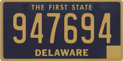 DE license plate 947694