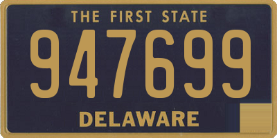 DE license plate 947699
