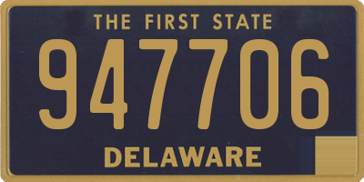 DE license plate 947706