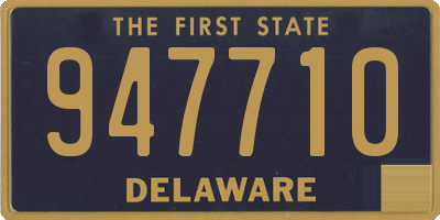 DE license plate 947710