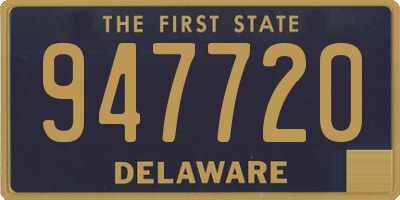 DE license plate 947720