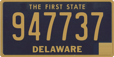 DE license plate 947737