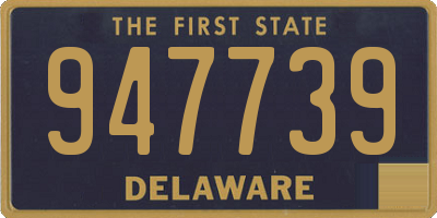 DE license plate 947739