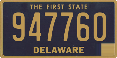 DE license plate 947760