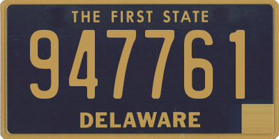 DE license plate 947761